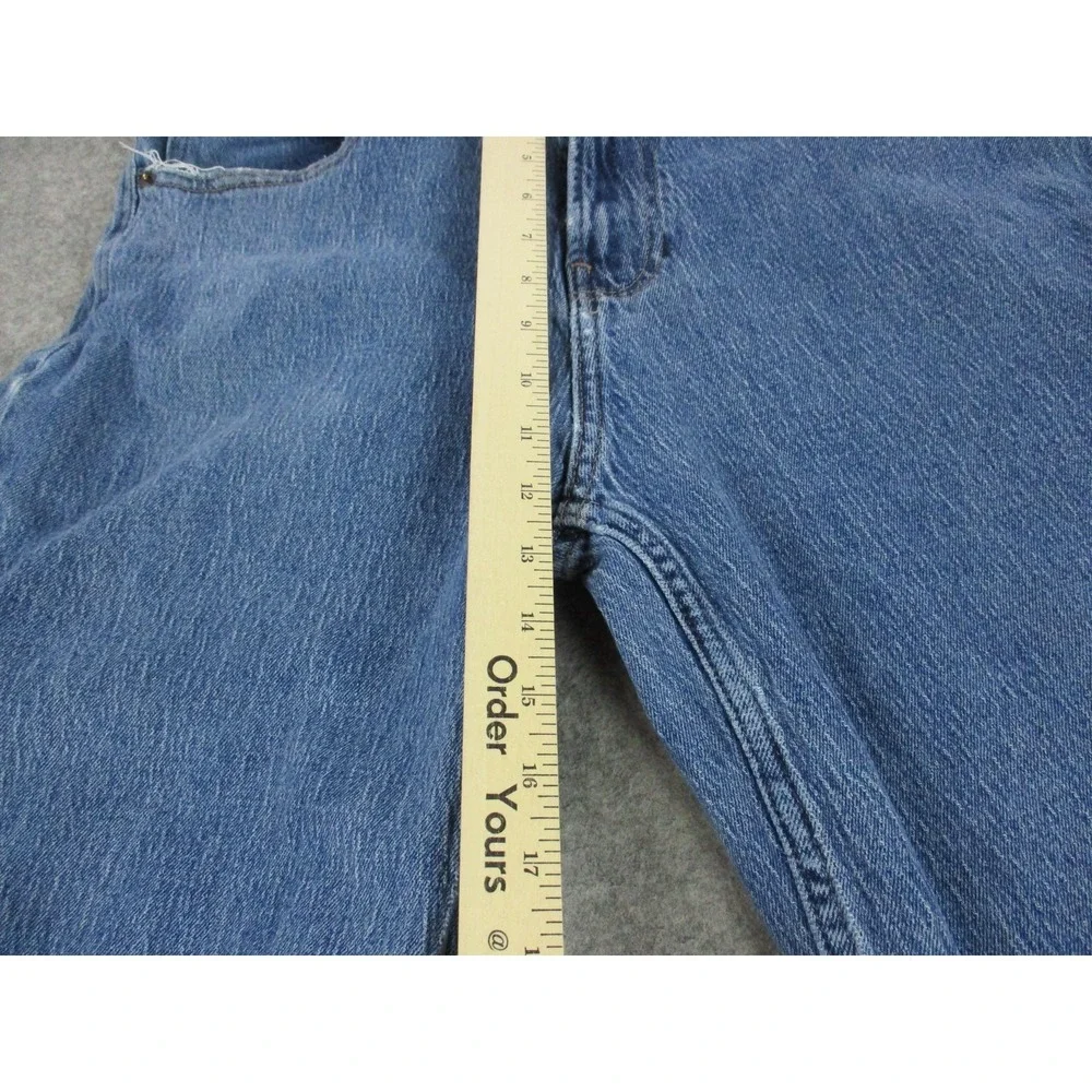 Hollister Jeans Mens 32x30 Blue Super Baggy Wide Leg Relaxed Medium Wash Y2K
